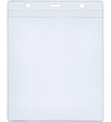 Карман для бейджа вертикальный 116х146 мм, прозрачный